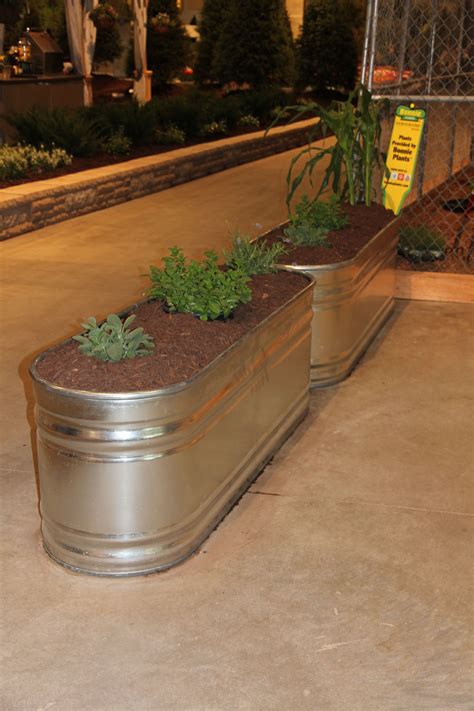 Galvanized Water Trough Planter - Plant Corz