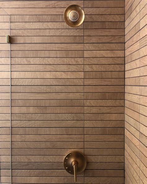 21 Beautiful Wood Tile Shower Ideas That Wow - Addicted To Organization