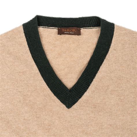 Brown V Neck Sweater