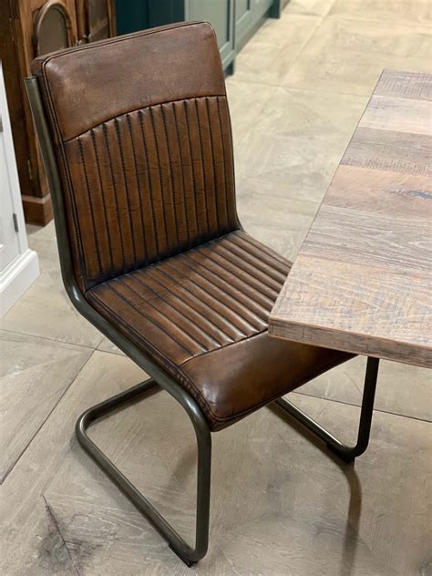 Brown Industrial Dining Chair - The Main Company