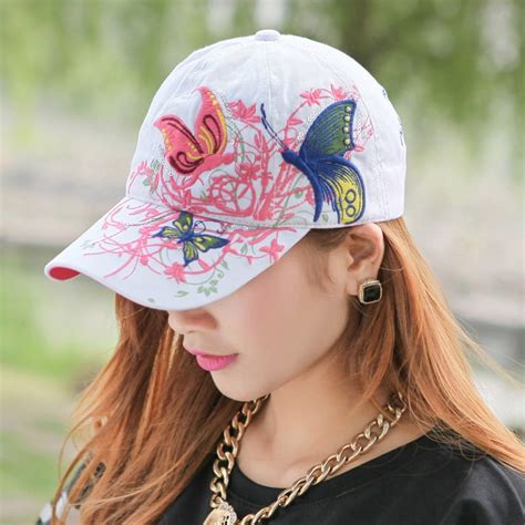 Sunvit Womens Baseball Caps- Women Ladies Butterfly Baseball Cap Hat ...