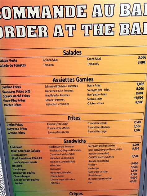 Bar Frites Dinner Menu at Vincent Womack blog