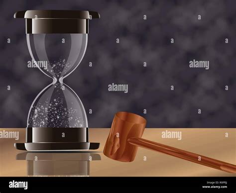 True transparent sand hourglass isolated on white background. Simple ...