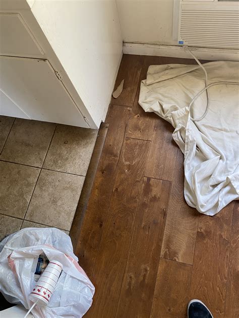 repair - Best way to fix hole in engineered wood flooring - Home ...