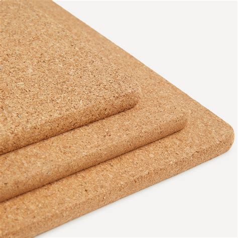 Set 3 salvamanteles cuadrados de corcho El Corte Inglés · El Corte ...