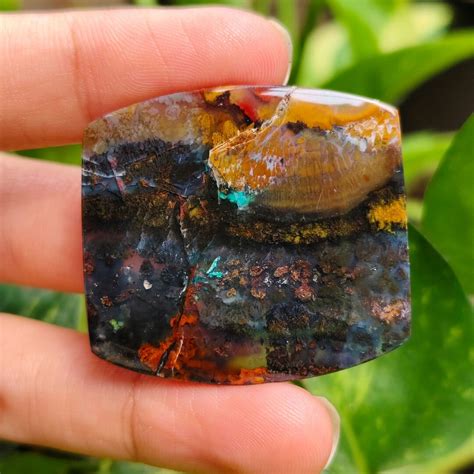 Landscape Scenic- Opalized Petrified Wood | Size:34x31x3,8 Mm ...