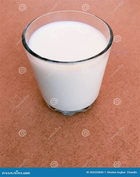 Glass of Milk Fresh Full with Calcium and Vitamins Protein and Lactose ...