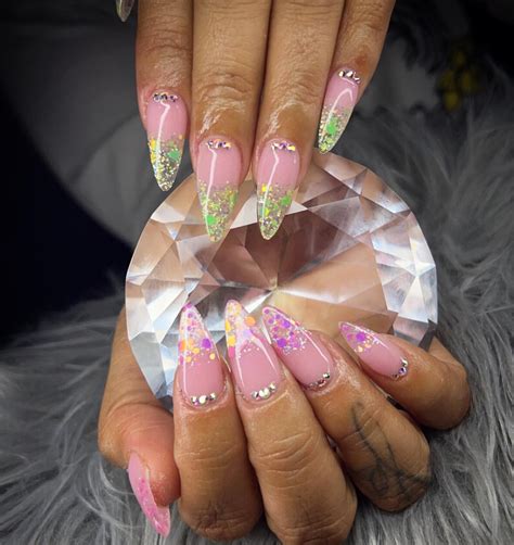 Green Glitter Nails: 30+ Party Looks to Try This Month - Nail Designs Daily