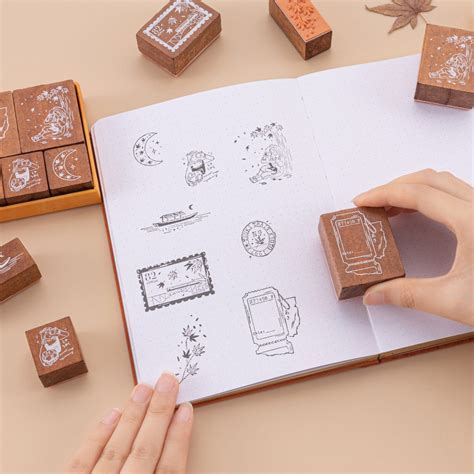 Tsuki 'Maple Journey' Bullet Journal Stamp Set ☾ - NotebookTherapy