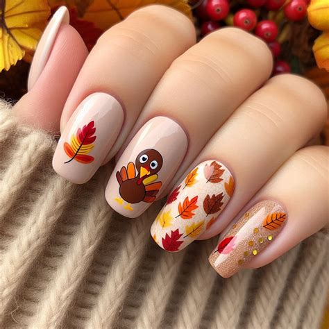17+ Stunning Thanksgiving Nail Ideas 🍁 You'll Want to Copy This Season! 💅