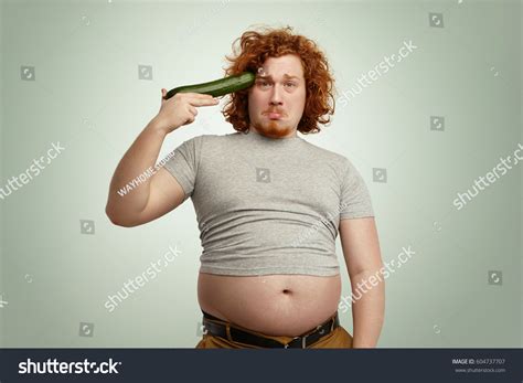 Obese Overweight Young Redhead Male Ready Stock Photo (Edit Now) 604737707