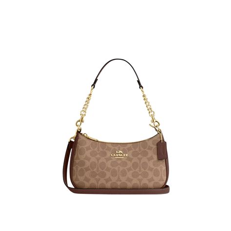 Coach Teri Shoulder Bag – Adjustable Crossbody in Signature Canvas ...