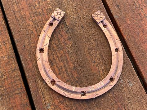 7 Year Gifts 7th Anniversary Gift Copper Horseshoe Copper - Etsy