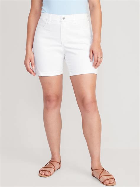 White Bermuda Shorts For Women