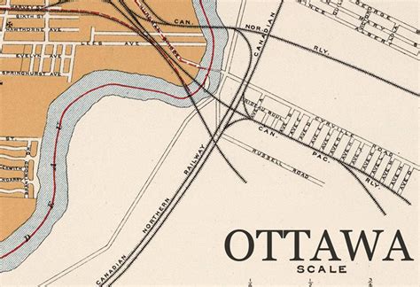 Old Map of Ottawa Canada 1915 Vintage Poster Wall Art Print | Etsy Canada