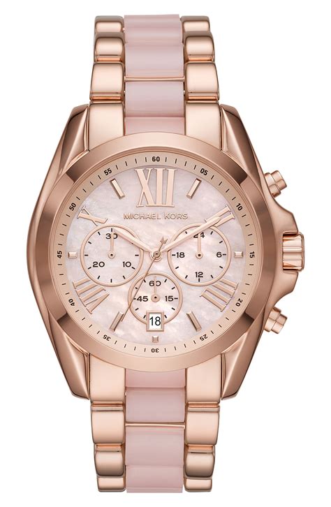 Michael Kors Bradshaw Resin Link Chronograph Bracelet Watch, 43mm ...