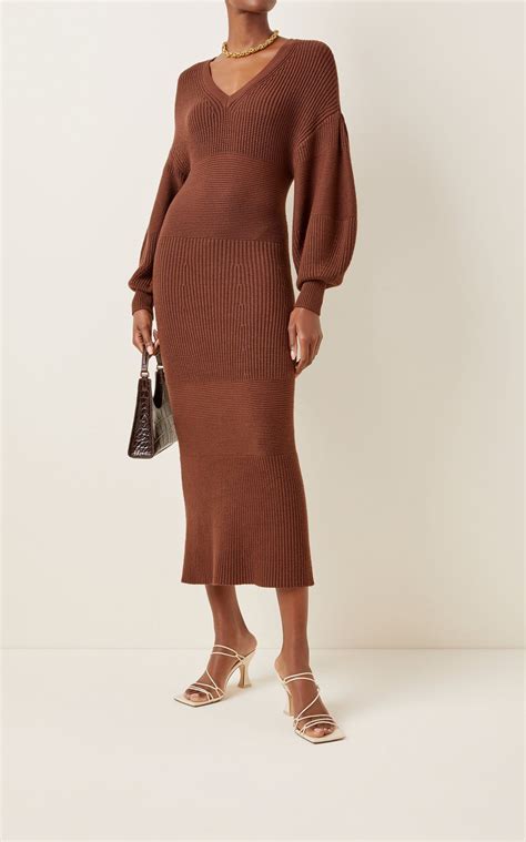 Carnation Knitted Midi Dress By Staud | Moda Operandi | Ropa de mujer ...