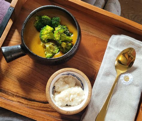 Sweet Potato Soup, Sticky Rice and Greens | Highland Ayurveda