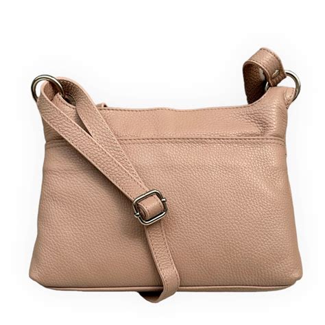 Messenger táska, Moranti, Természetes bőr, Nude - eMAG.hu