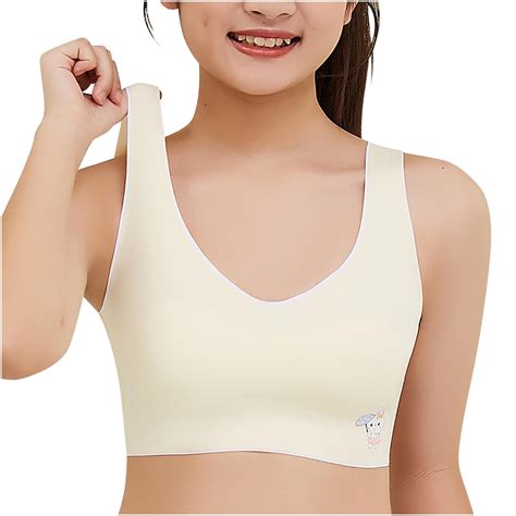 Generic Girls Training Bra Teen Bras Big Kids Sports Bra 8-10 10-12 12 ...