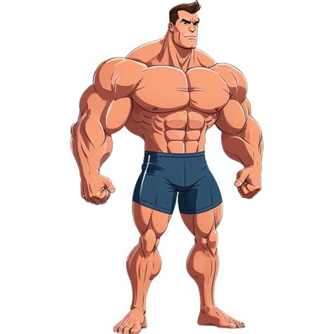 Muscle man figure 48046624 PNG