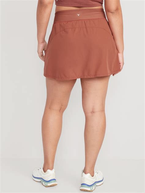 Plus Size Active Skort