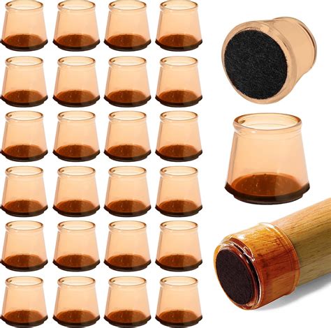 Amazon.com: Serenelife 24pcs Chair Leg Floor Protectors | Rubber ...