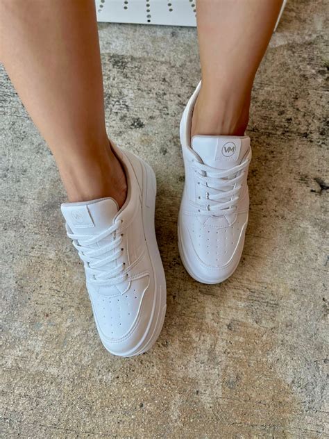 Guadalupe White Platform Sneaker – Stela The Shoetique