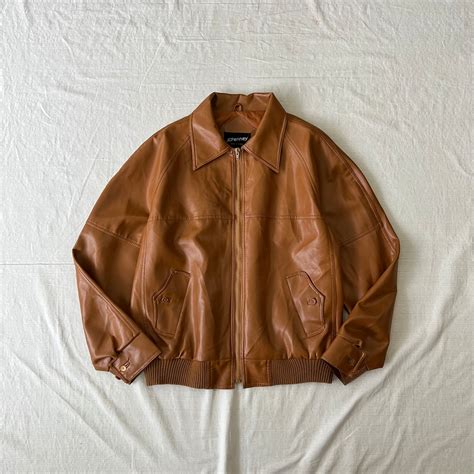 【SALE 20%OFF】70‘s J.C.Penny レザージャケット メンズXL ブラウン ジェイシーペニー 古着 ヴィンテージ ...