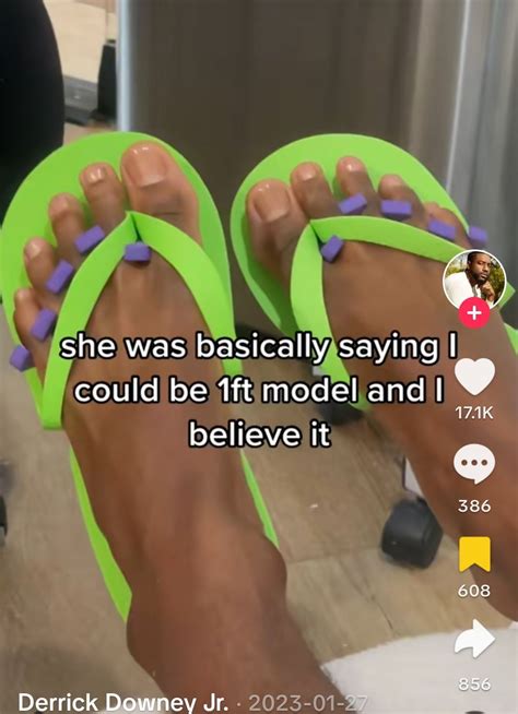 Derrick Downey Jr.'s feet