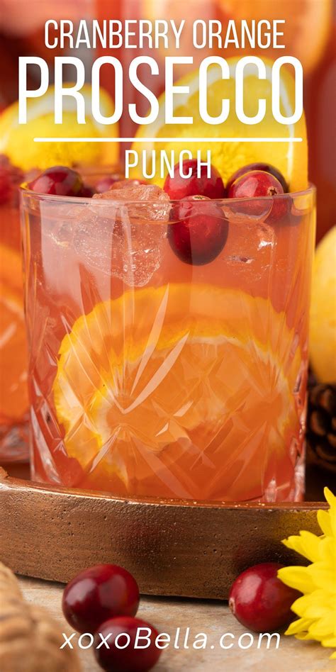 Cranberry Orange Prosecco Punch: A Festive Fall Cocktail