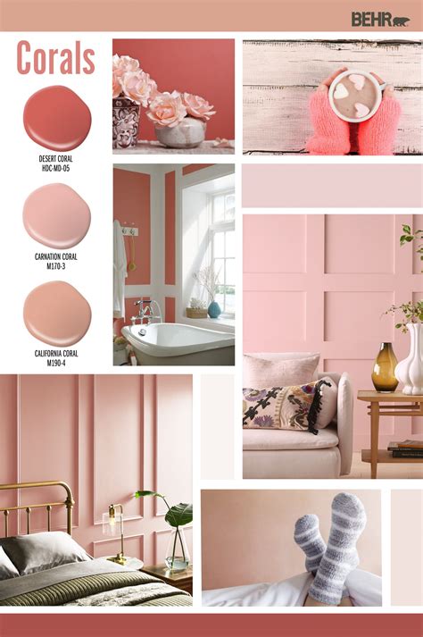 Coral Paint Colors For Interior Schemes