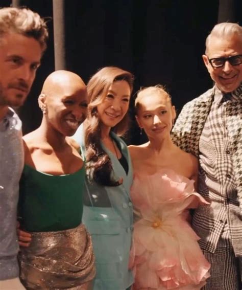 the "Wicked" cast gathered backstage at cinamacon em 2024