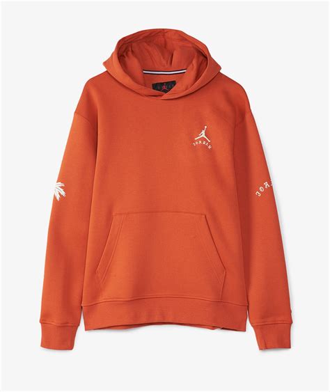 Orange Jordan Artist Series Hoodie x Umar Rashid | SVD