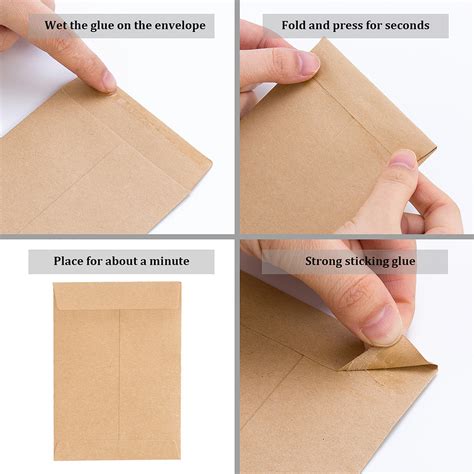 500 Pcs Kraft Small Seed Envelopes,2 1/4x3 1/2,Self-Adhesive Coin ...