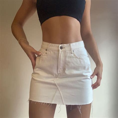 White jean skirt in 2024