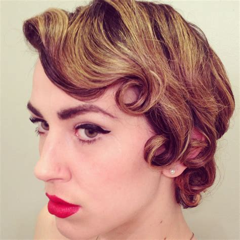 Pin curls and finger waves! | Medium length hair styles, Hair styles ...