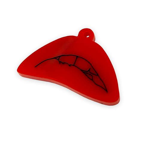 Lips Rocky horror laser cut charm – Craftjam