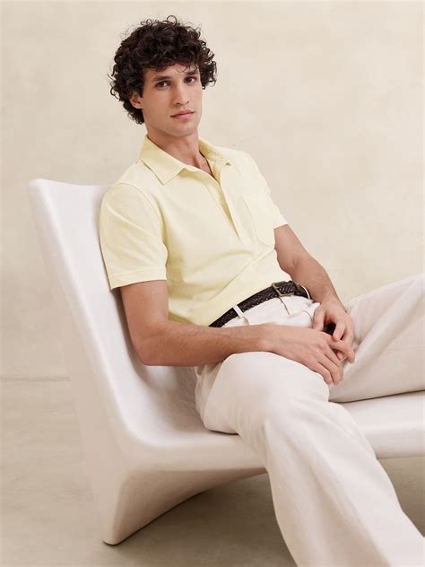 Luxury-Touch Pique Polo | Banana Republic