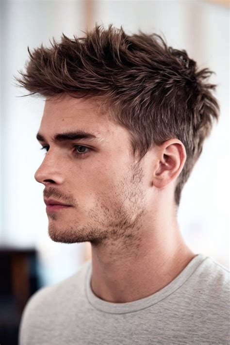 Short Medium Length Haircut Men