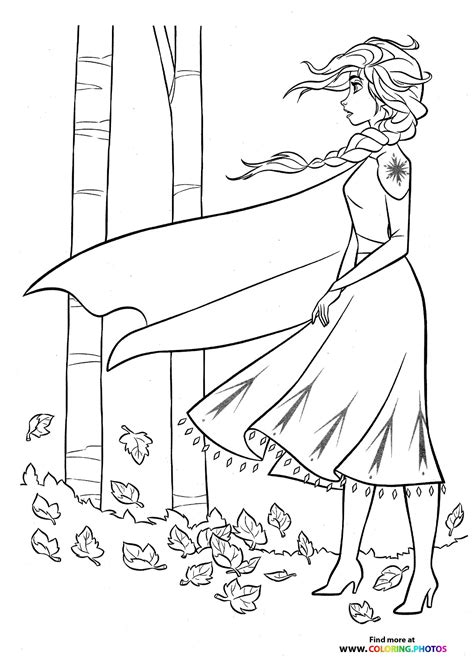 Elsa from Frozen - Coloring Pages for kids | Free and easy print