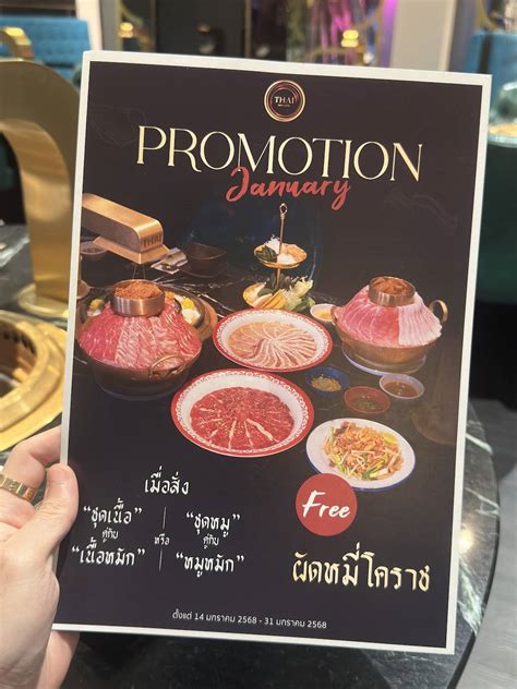 Menu at Thai Mookata Premium Thai BBQ, Bangkok