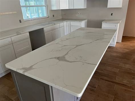 Kitchen Calacatta Mystic Quartz Countertops - Javiham Kitchens