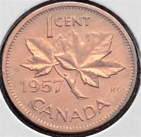 Canada - 1957 1-Cent - Circulated L'Imperium Du Collectionneur