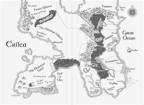 Map of Erilea - Throne of Glass