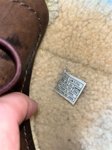 UGG Kona Brown Leather Shearling Lined Boots SN/5156 … - Gem