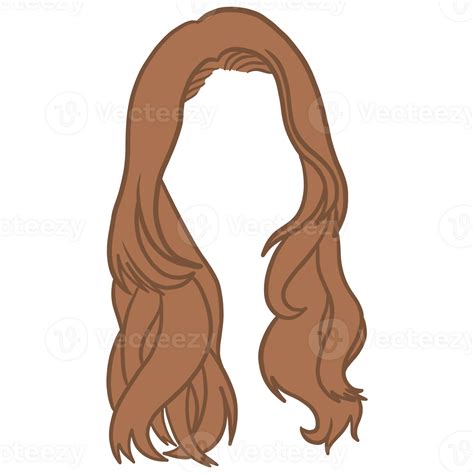 Brown Wavy Hairstyle 38123503 PNG