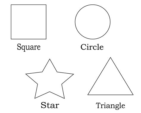 Free Printable Shapes Coloring Pages