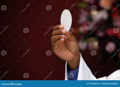 Consecration of Bread and Wafer Wine Editorial Stock Image - Image of ...