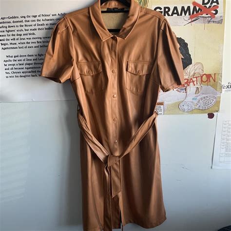 Marc New York Women's Tan Dress | Depop